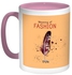 Meaning Of Fashion Printed Coffee Mug Orange/White/Pink