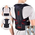  Adjustable Posture Corrector Back Support Strap Shoulder Lumbar Waist Spine Brace Pain Relief Posture Orthopedic Belt-black