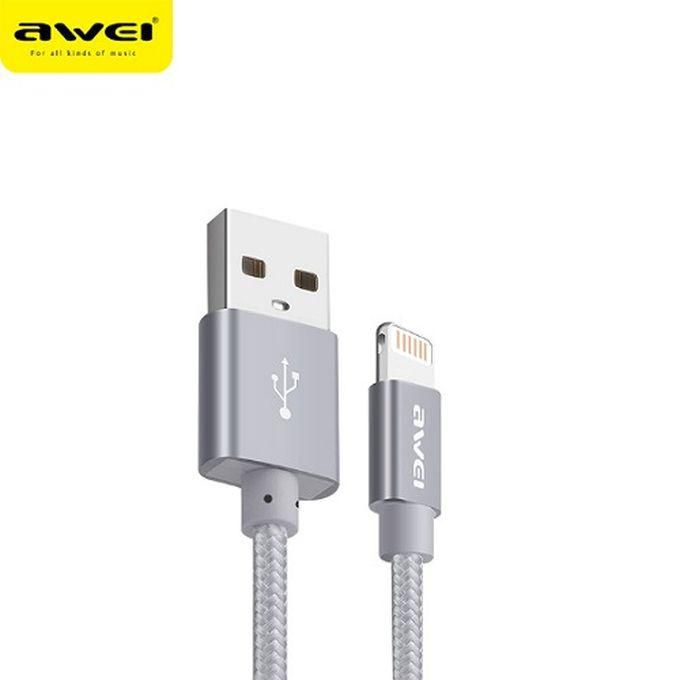 Awei CL-988 Fast Data Cable iPhone 30CM - Gray