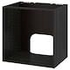 METOD خزانة قاعدة لفرن/حوض مدمج, مظهر الخشب أسود, ‎80x60x80 سم‏ - IKEA