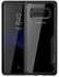 I Paky Galaxy Note 8 Cover- Rubberized - Clear Case - Black