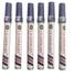 Unik UNIK مجموعة من 6 قلم سبورة عالى الجودة ازرق الون ماركة