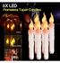 LED Long Electronic Candles Warm white 18.00 x 3.00 x 3.00centimeter