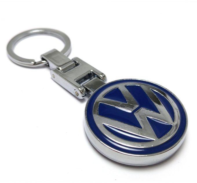 Volkswagen Metal Key Chain - Blue