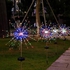 مصباح طاقة شمسية مع ضوء الألعاب النارية - 90 ليد - 2 قطعة