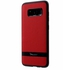 For Samsung Galaxy S8 Plus G955 - IPAKY Leather Coated PC Back Plate / TPU Frame Combo Mobile Shell - Red