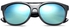 Fashion Retro Color Coated Round Frame UV Protection Sunglasses(Blue)