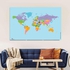 طباعة اب تو ديت خريطة العالم ملونة للتعليق علي الحائط مقاس 90 سم في 150 سم طباعة علي ورق جلوسي فاخر WORLD MAP