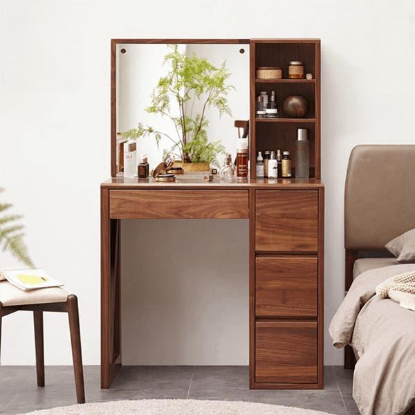 Get MDF Wood Dressing Table, 80×140×40 cm - Brown with best offers | Raneen.com