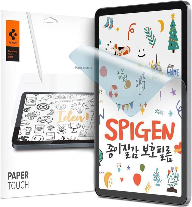 Spigen Paper Touch HD for iPad Air 4 10.9 inch (2022/2020) and iPad Pro 11 inch Screen Protector film (2021/2020/2018) Matte with Paper texture simulation for Sketching/Drawing/Writing [1-Pack]