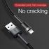 Baseus cafule cable usb for lightning 1.5a 2m gray+black