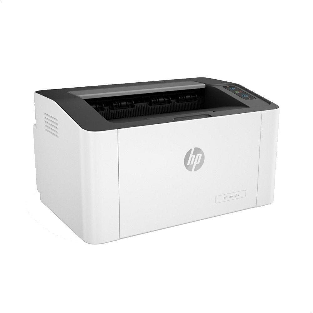 HP 107w Laser Printer, 4ZB78A - White