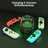 NALACAL 7 Colors LED Switch Joy-Con Charging Station for Nintendo Switch/Switch OLED, Switch Controller Charger Dock Switch Joy-Con Charging Stand with LED Indicator