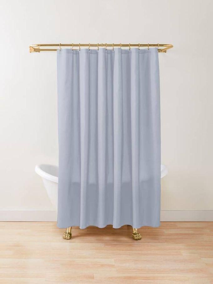 Antifungal Cotton Shower Curtain (Gray)