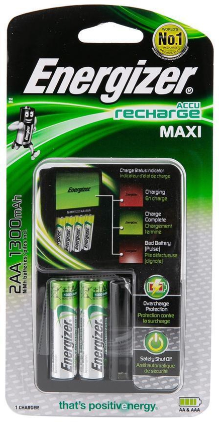 Energizer 1300 mAh 2 AA Battery Charger