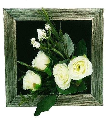 Generic Artificial Roses in Medium Wooden Frame