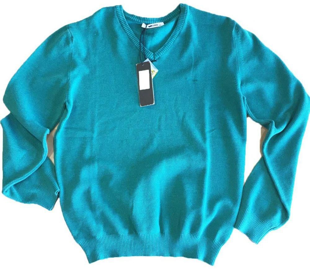Sweater Knitwear For Men By Gas, Blue, Xl