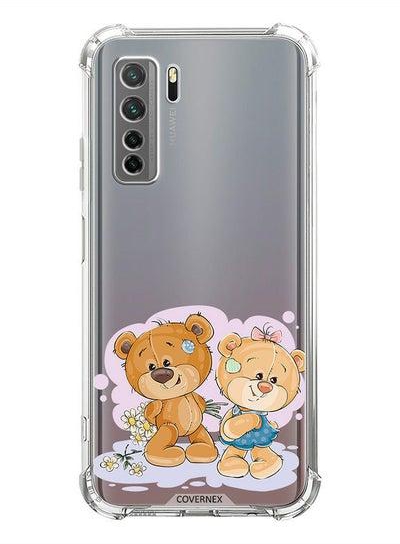 Shockproof Protective Case Cover For Huawei nova 7 SE Teddy Bear Couple