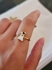 The Cute Dog Rose Gold Stainless Steel Ring - Size 18