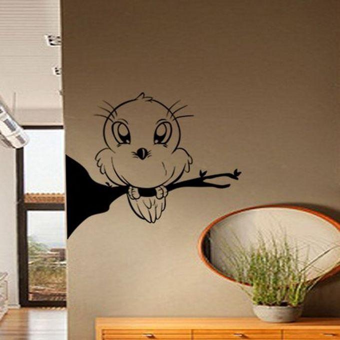 Decorative Wall Sticker - Bird With Large Eyes