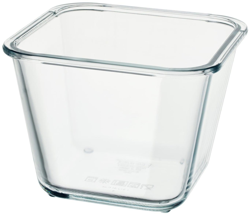 IKEA 365+ Food container - square/glass 1.2 l