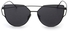 Mirrored Cat Eye Fashion Sunglasses Designer Style Black Frame Black Lens