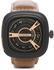 SevenFriday Sevenfriday Handmade Leather Casual Watch water resistant - Black