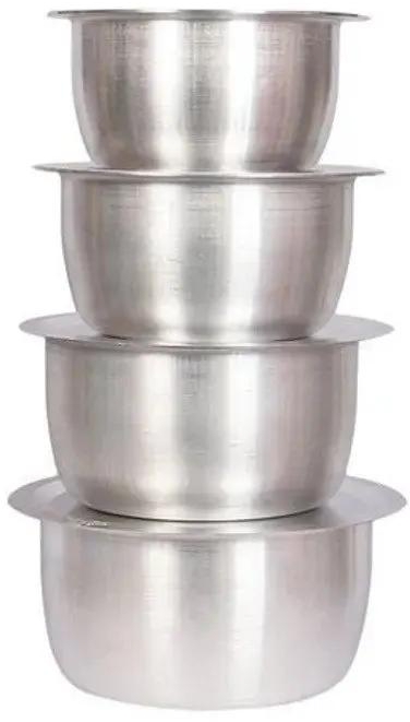 Classic Kitchenware 8 Pcs Set Of Stainless Aluminium Sufuria No 1.4 With Lids