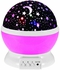 Generic Star And Moon Rotating Projector Night Lamp Black/White/Purple 13X13X14.5Centimeter