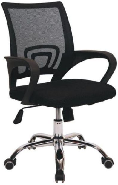Adjustable Swivel Mid Back Office Chair With Tilt Tension
