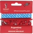 Fifa World Cup - Fabric Fashionable Qatar 2022 World Cup Nylon Wrist Band - Argentina- Babystore.ae