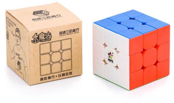 YuXin Little Magic 3x3x3 Stickerless Rubik's Cube Speed Cube (Colorful )