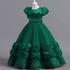 Green Ceremonial Ball Gown, Princess Party Gown