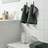 HIMLEÅN منشفة صغيرة, أخضر غامق/خليط, ‎30x30 سم‏ - IKEA