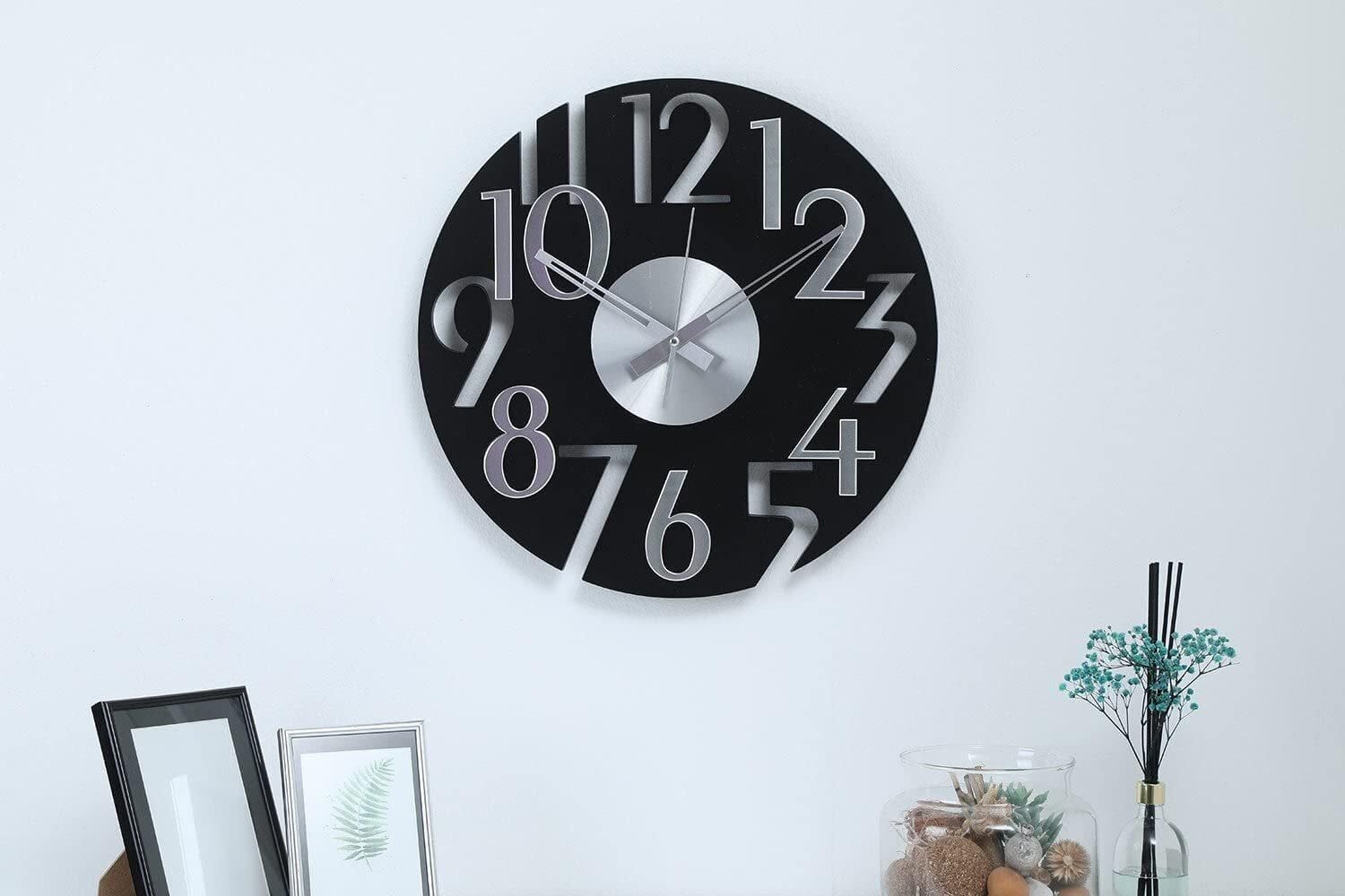 PAN Home Glimpse Wall Clock Black D40cm