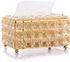 Crystal Tissue Box Made Of Plated Metal And Crystal, A True Piece Of Art That Is Indispensable In Any Home Or Office.