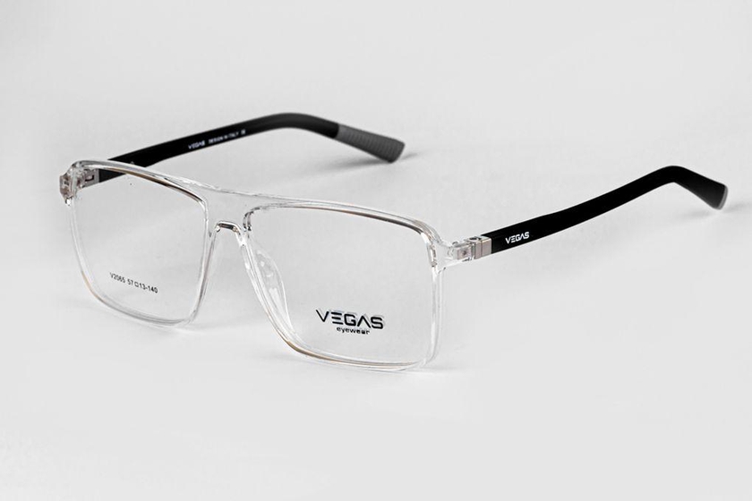 Vegas Men's Eyeglasses V2065 - Transparent