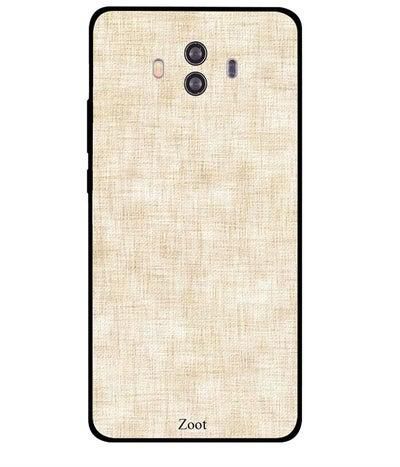 Skin Case Cover -for Huawei Mate 10 Off White Textile Pattern Off White Textile Pattern