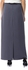 Esla Classic Design Solid Maxi Skirt - Dark Grey