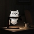 Generic MOON STORE Ity 3D Owl Shape LED Adjustable Light Desk Table Lamp Home Night Light Warm White US Plug