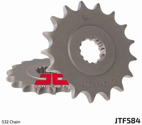 JT Sprockets Front Steel Sprocket - 16 Teeth - For Yamaha Motorcycles