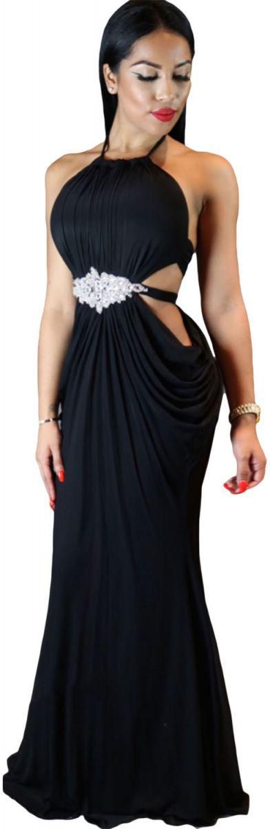 Ball & Wedding Gown Dress For Women Size L , Black