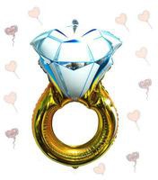 Lsthometrading 55x85cm Hot Lover Wedding Marriage Balloon Diamond Ring