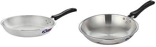 El Dahan Frying Pan with Bakelite Handle, 26 centimeters - Silver + El Dahan Frying Pan with Bakelite Handle, 22 centimeters - Silver