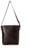 M&O M&O حقيبة كروس جلد طبيعي ذات مقبض قابل للتعديل للرجال - بني غامق