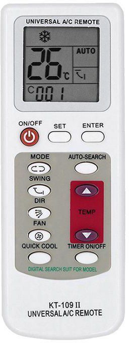 Generic KT-109II Air Conditioner Remote Control Universal Replacement Air Conditioner LCD Display Remote Control with Base