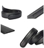 Mens belt Genuine Leather Fashion Belt Ratchet Dress Belt with Automatic Buckle Black