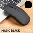 Wireless Mouse 2.4G Bluetooth 5.0 Rechargeable Cordless Matte Black