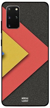 Skin Case Cover -for Samsung Galaxy S20 Plus Blue Yellow Light Red Cloth Pattern Blue Yellow Light Red Cloth Pattern