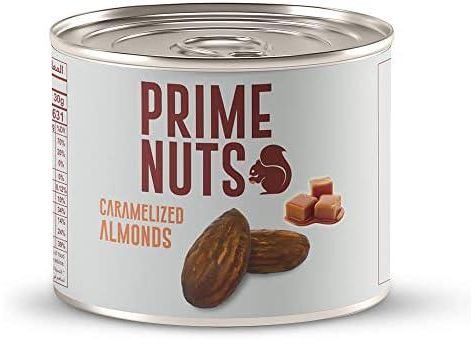 PRIME NUTS Caramelized Almonds | 125 gm | Rich in Magnesium & Vitamin E | High in Protein & Antioxidants | Dietary Fibre | Healthy Immune System | Healthy Ready-to-Eat Snacks